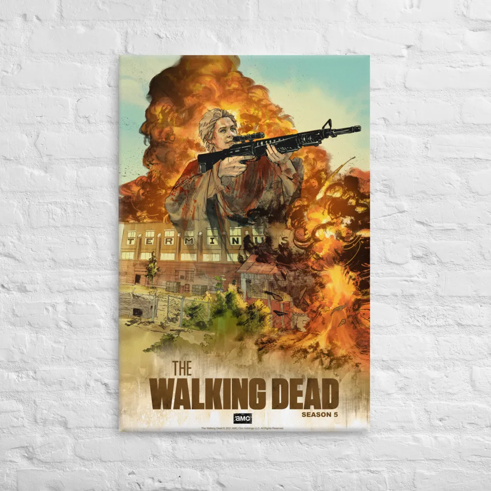 11 Weeks of TWD – Season 5 by Ariela Kristantina and Bryan Valenza Premium Gallery Wrapped Canvas