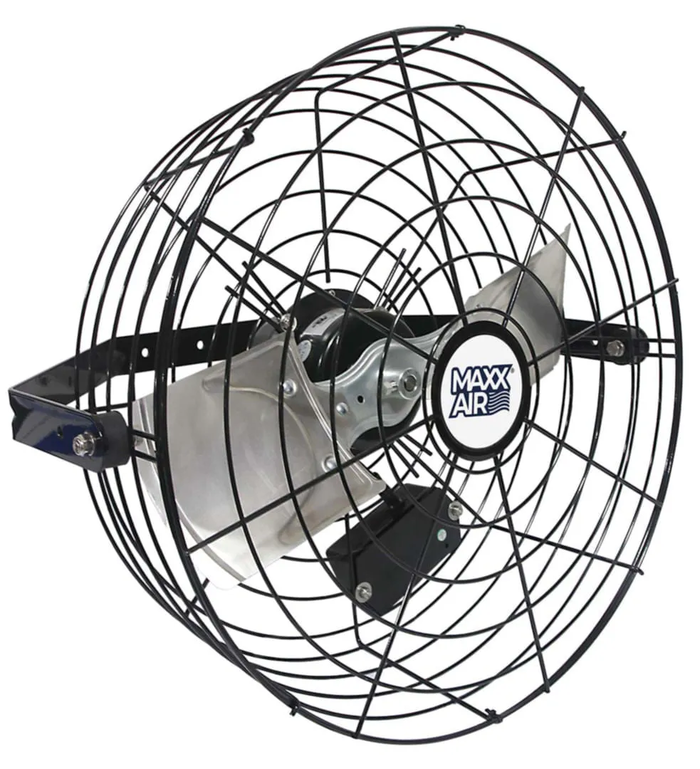 18" 3300 cfm High Velocity 3-Speed Wall Mount Fan