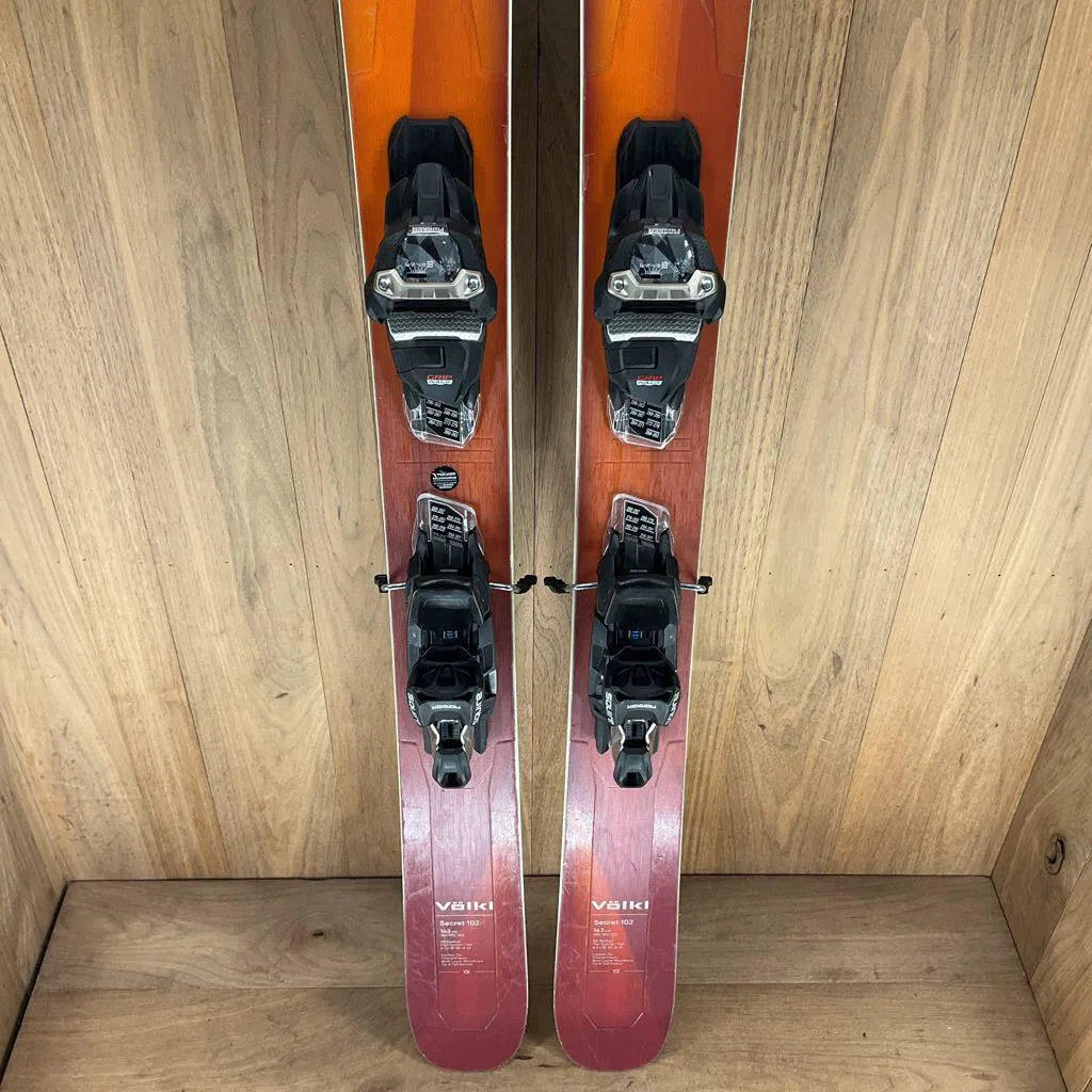 2023 Volkl Secret 102 w/ Marker Squire 11 Demo Bindings