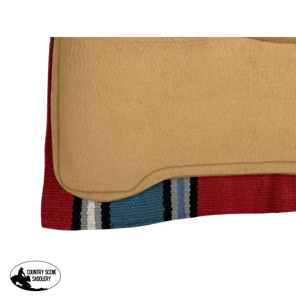 36” X 34” Wool Top Contoured Memory Felt Bottom Saddle Pad