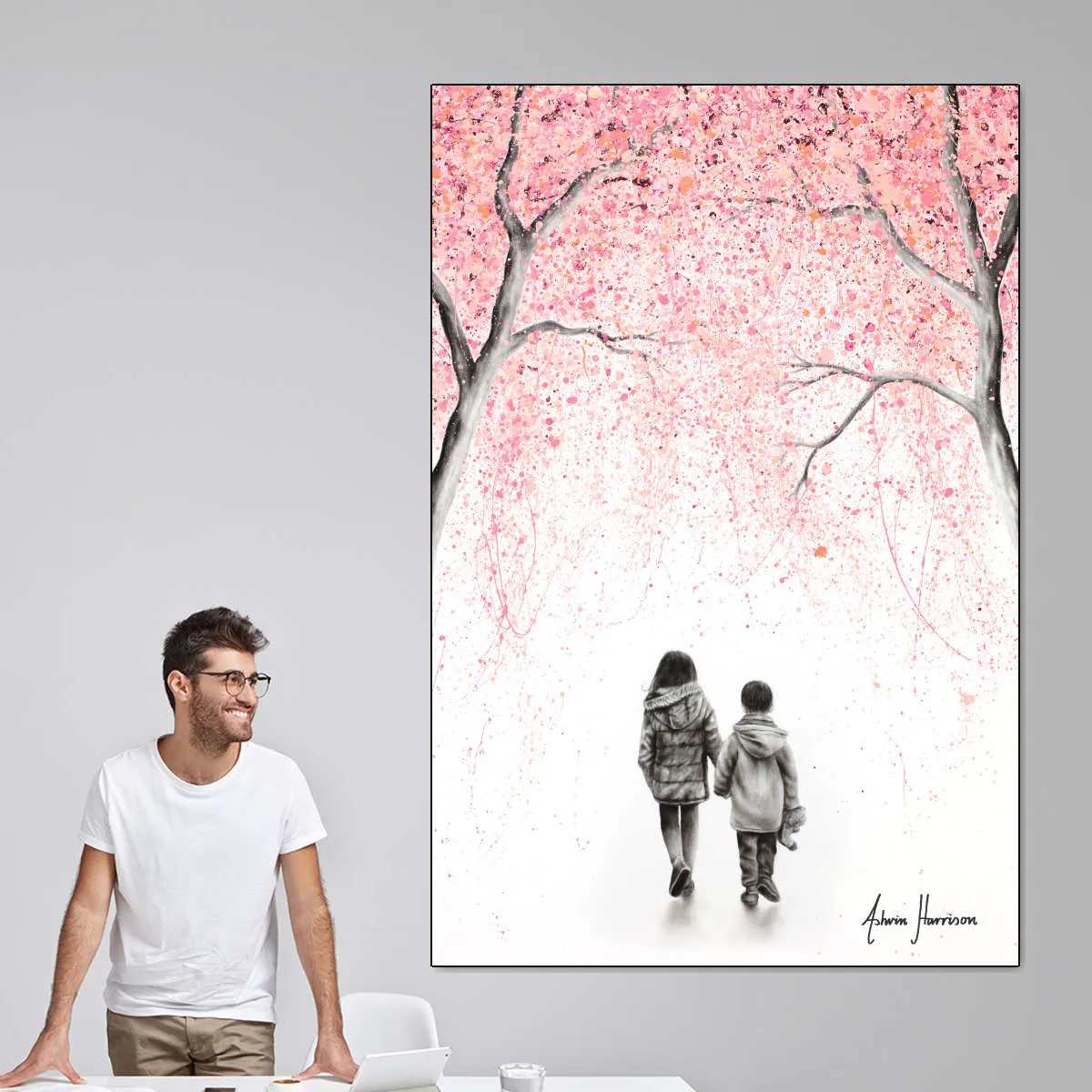 A Blossom Walk Wall Art