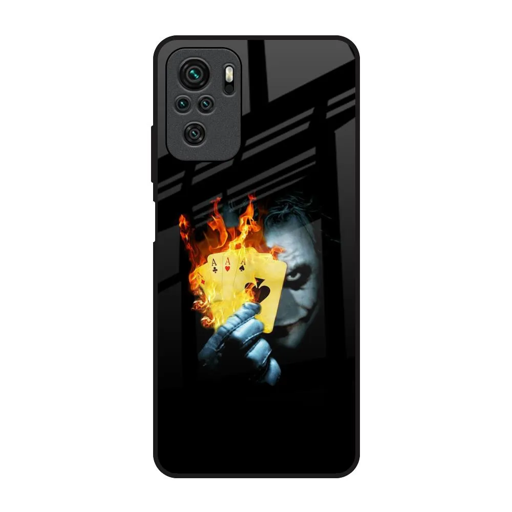 AAA Joker Glass Case for Redmi Note 10