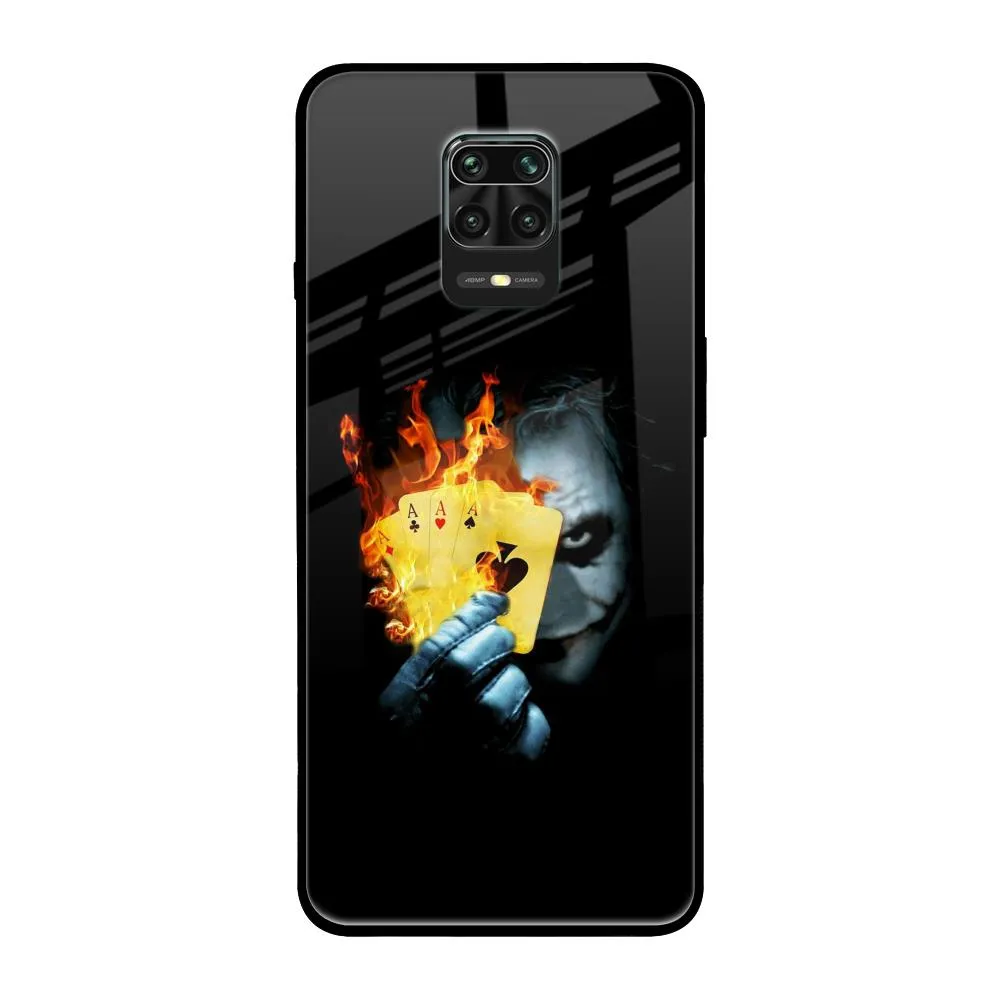 AAA Joker Glass Case for Redmi Note 9 Pro Max