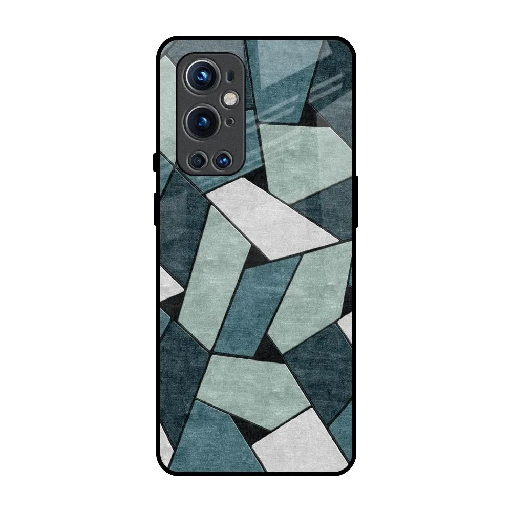 Abstact Tiles Glass Case for OnePlus 9 Pro