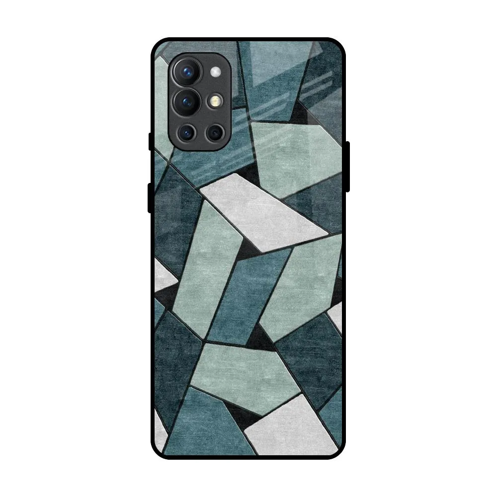 Abstact Tiles Glass Case for OnePlus 9R