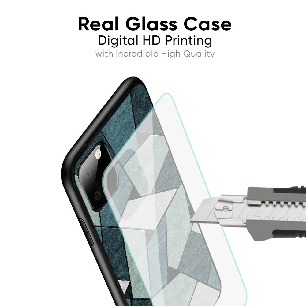 Abstact Tiles Glass Case for Oppo A18