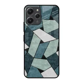 Abstact Tiles Glass Case for Redmi 12