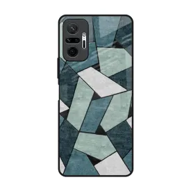 Abstact Tiles Glass Case for Redmi Note 10 Pro