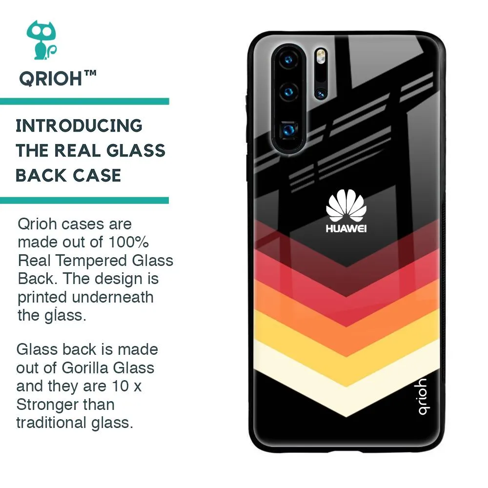 Abstract Arrow Pattern Glass Case For Huawei P30 Pro