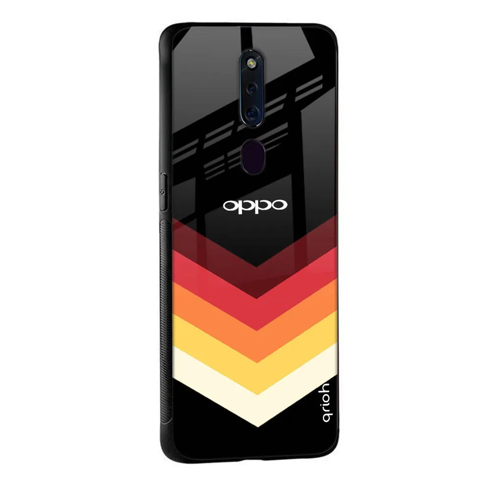 Abstract Arrow Pattern Glass Case For Oppo Reno7 Pro 5G