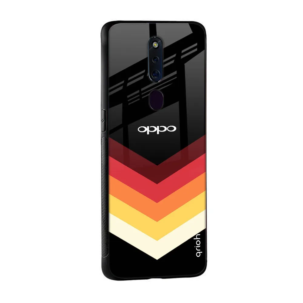 Abstract Arrow Pattern Glass Case For Oppo Reno8 5G