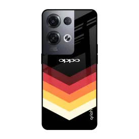 Abstract Arrow Pattern Glass Case For Oppo Reno8 Pro 5G