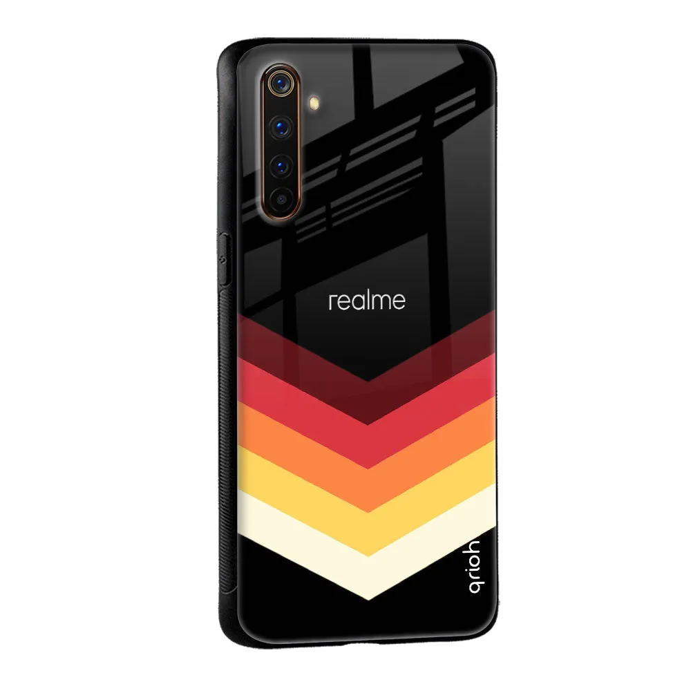 Abstract Arrow Pattern Glass Case For Realme 3 Pro