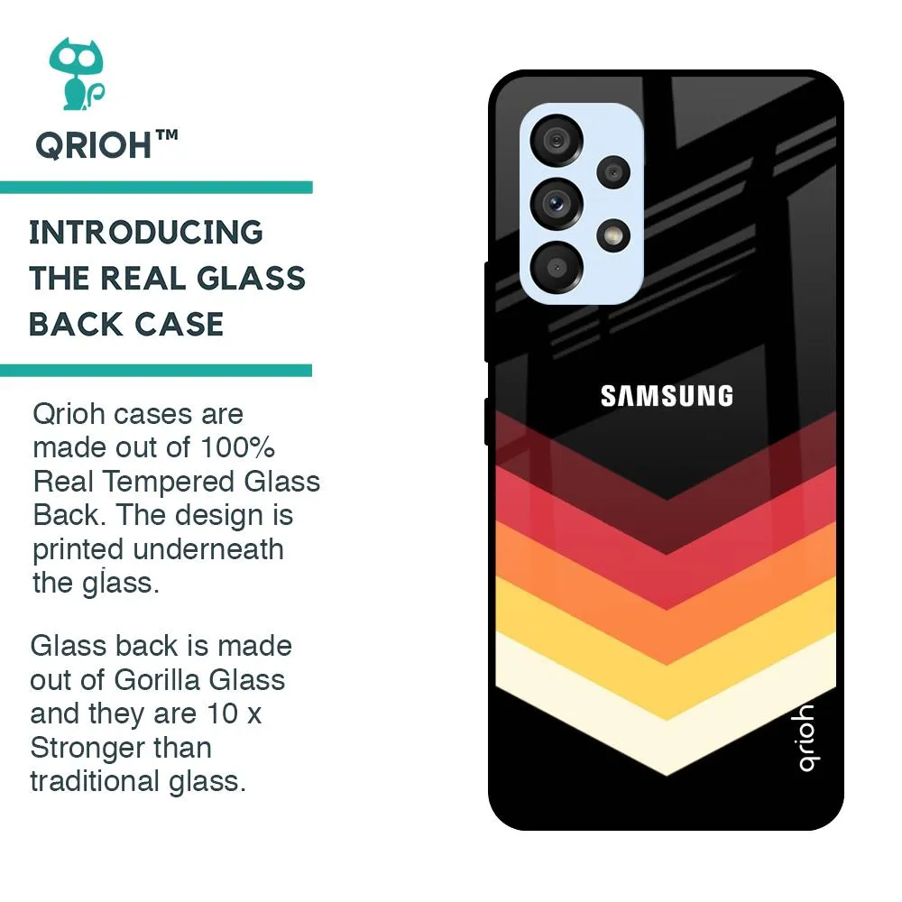 Abstract Arrow Pattern Glass Case For Samsung Galaxy A53 5G