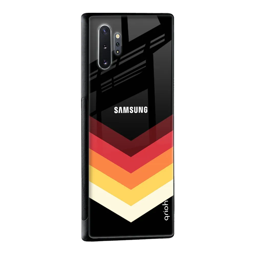 Abstract Arrow Pattern Glass Case For Samsung Galaxy A53 5G