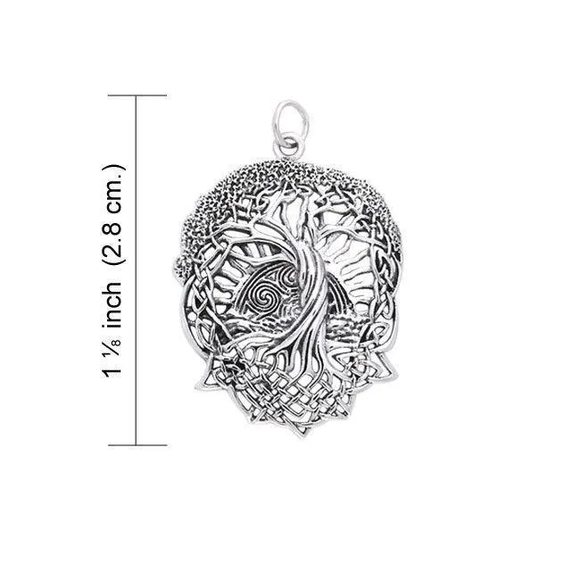 Admiration towards the Tree of Life creation Sterling Silver Charm TCM514