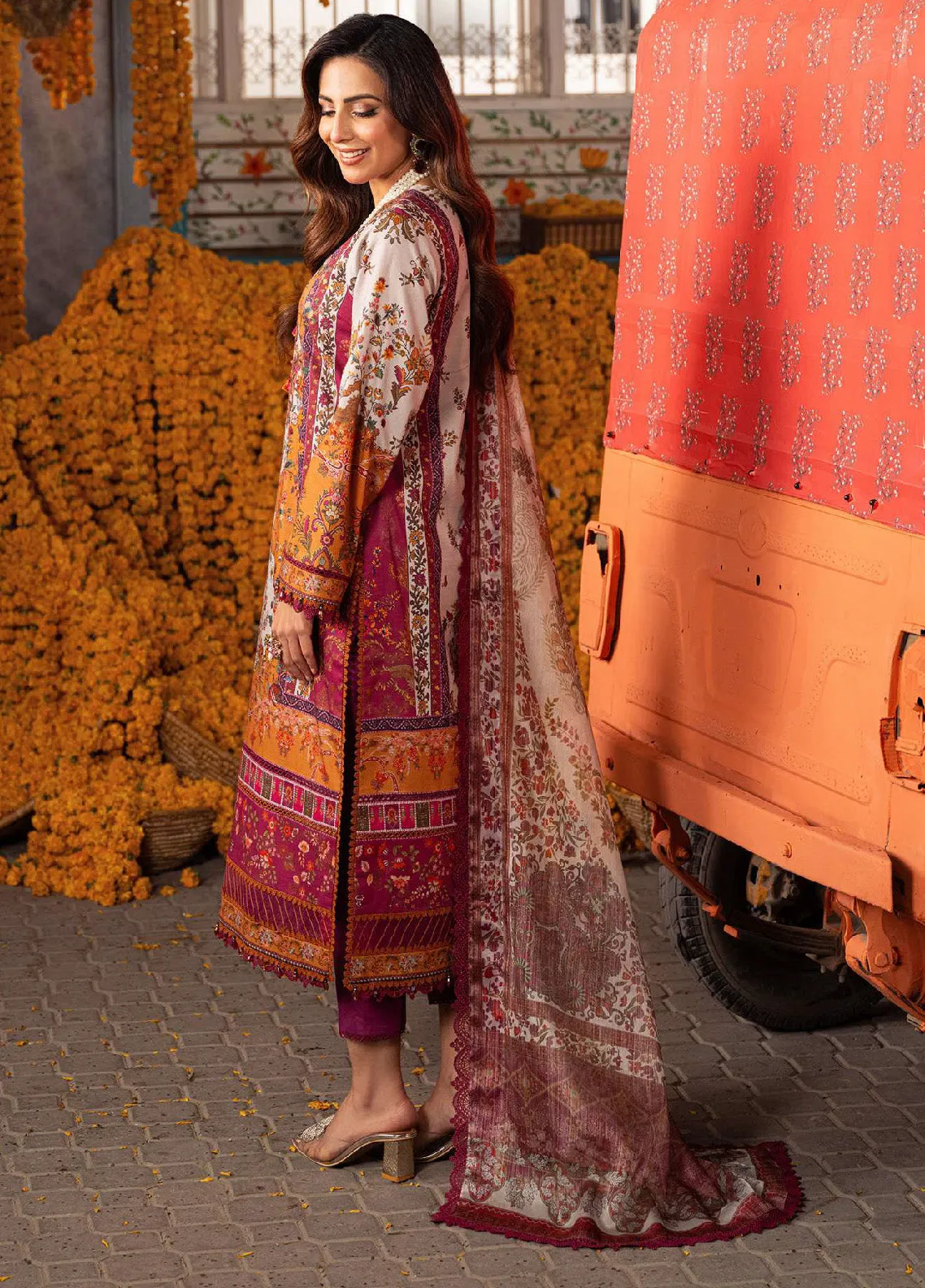 Aira By Asim Jofa Embroidered Jacquard Unstitched 3 Piece Suit - AJ24AP AJAR-04