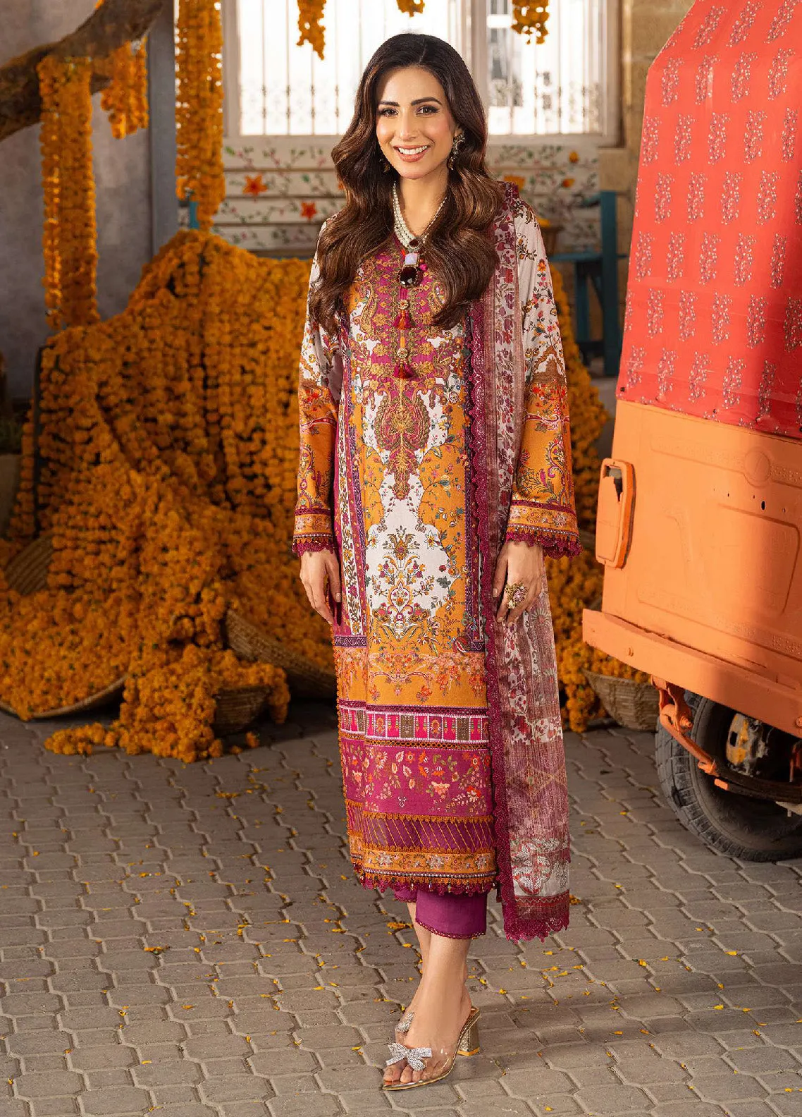 Aira By Asim Jofa Embroidered Jacquard Unstitched 3 Piece Suit - AJ24AP AJAR-04