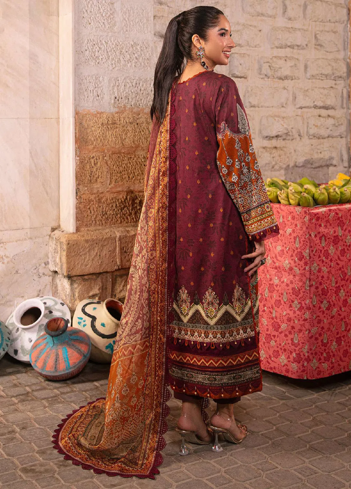 Aira By Asim Jofa Embroidered Lawn Unstitched 3 Piece Suit - AJ24AP AJAR-20