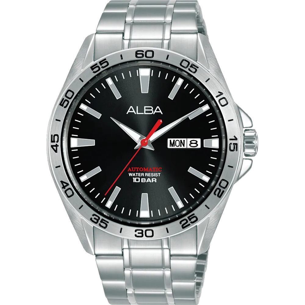 Alba Mechanical Sports Automatic Black Dial Mens Watch AL4301X