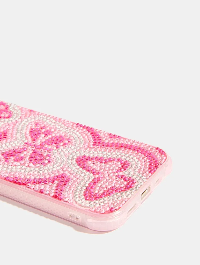 All Over Gem Butterfly Shock iPhone Case