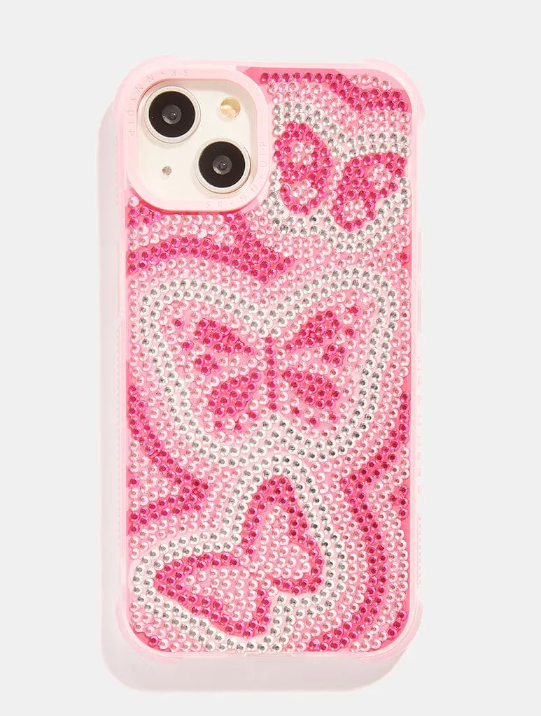 All Over Gem Butterfly Shock iPhone Case