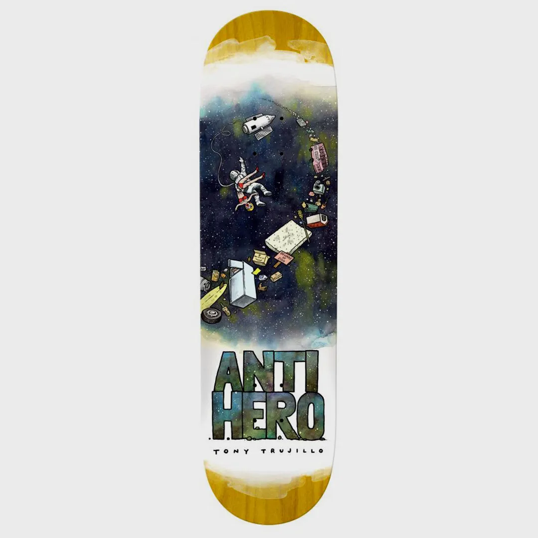 Anti Hero Skateboards - 8.06" Tony Trujillo Space Junk Skateboard Deck - Various Stain