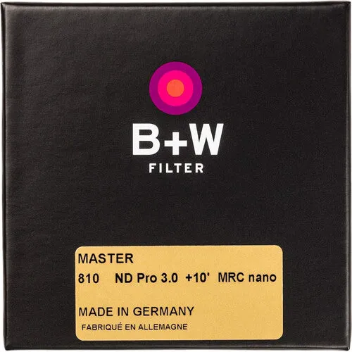 B W 67mm #810 MASTER Neutral Density 3.0 10-Stop MRC Nano Filter