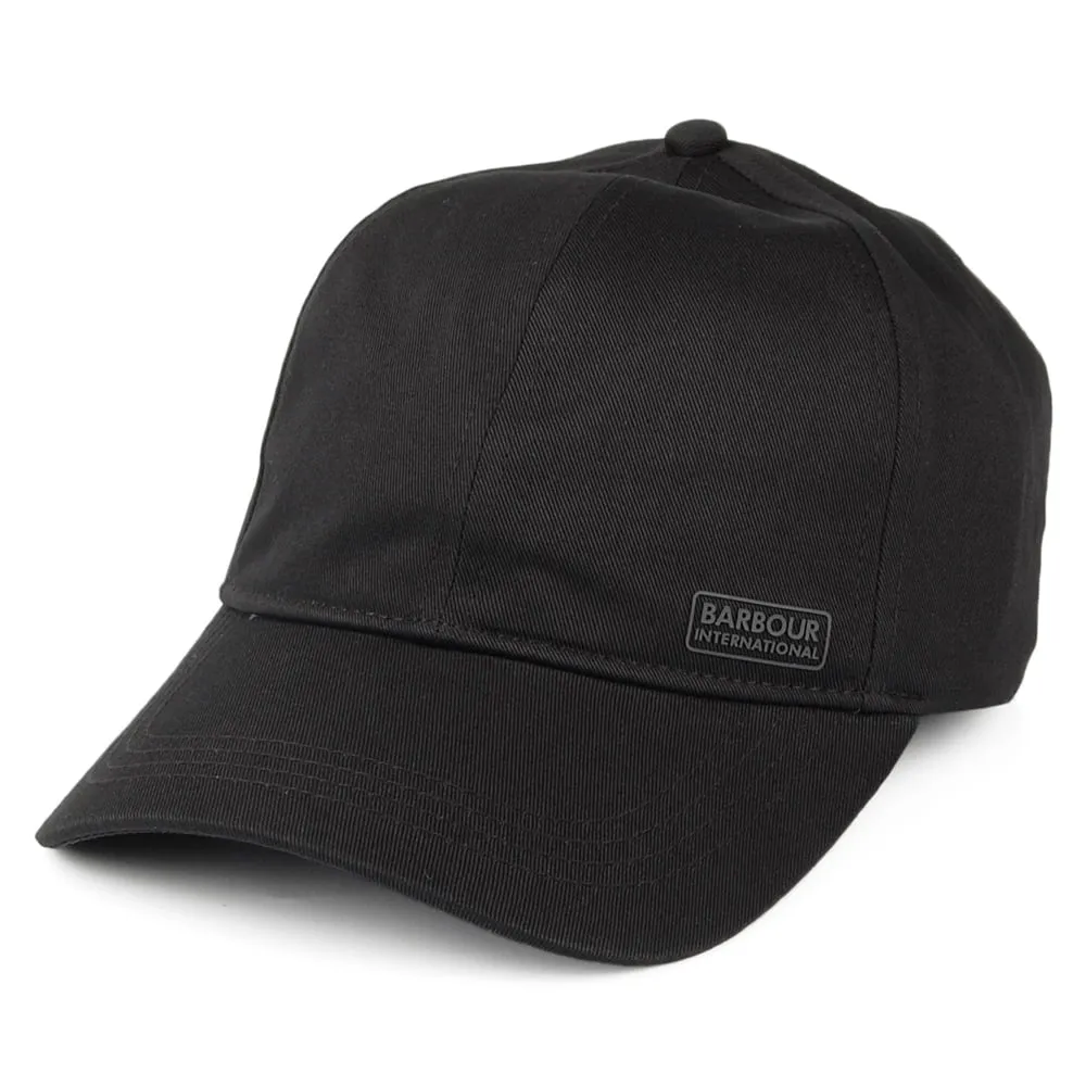 Barbour International Axle Cotton Sports Baseball Cap - Black