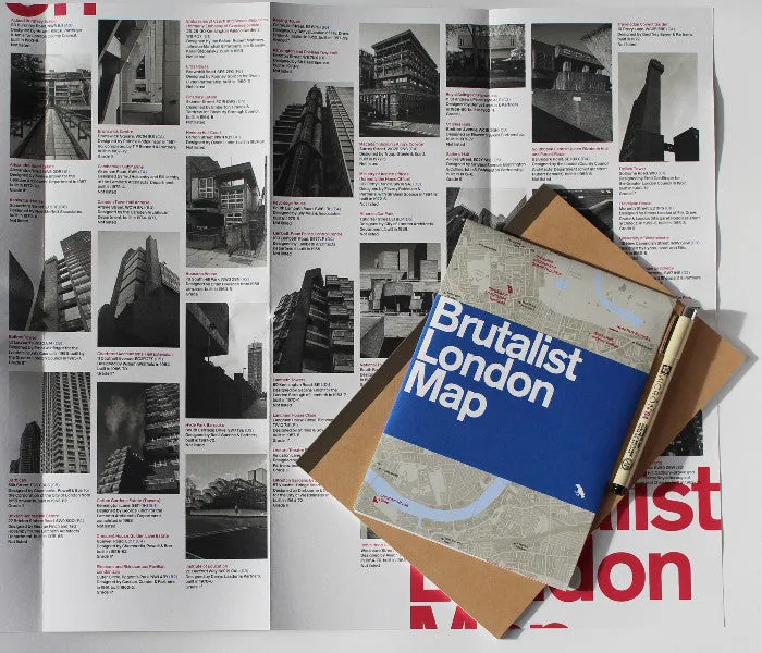 Brutalist London Map 2nd Edition