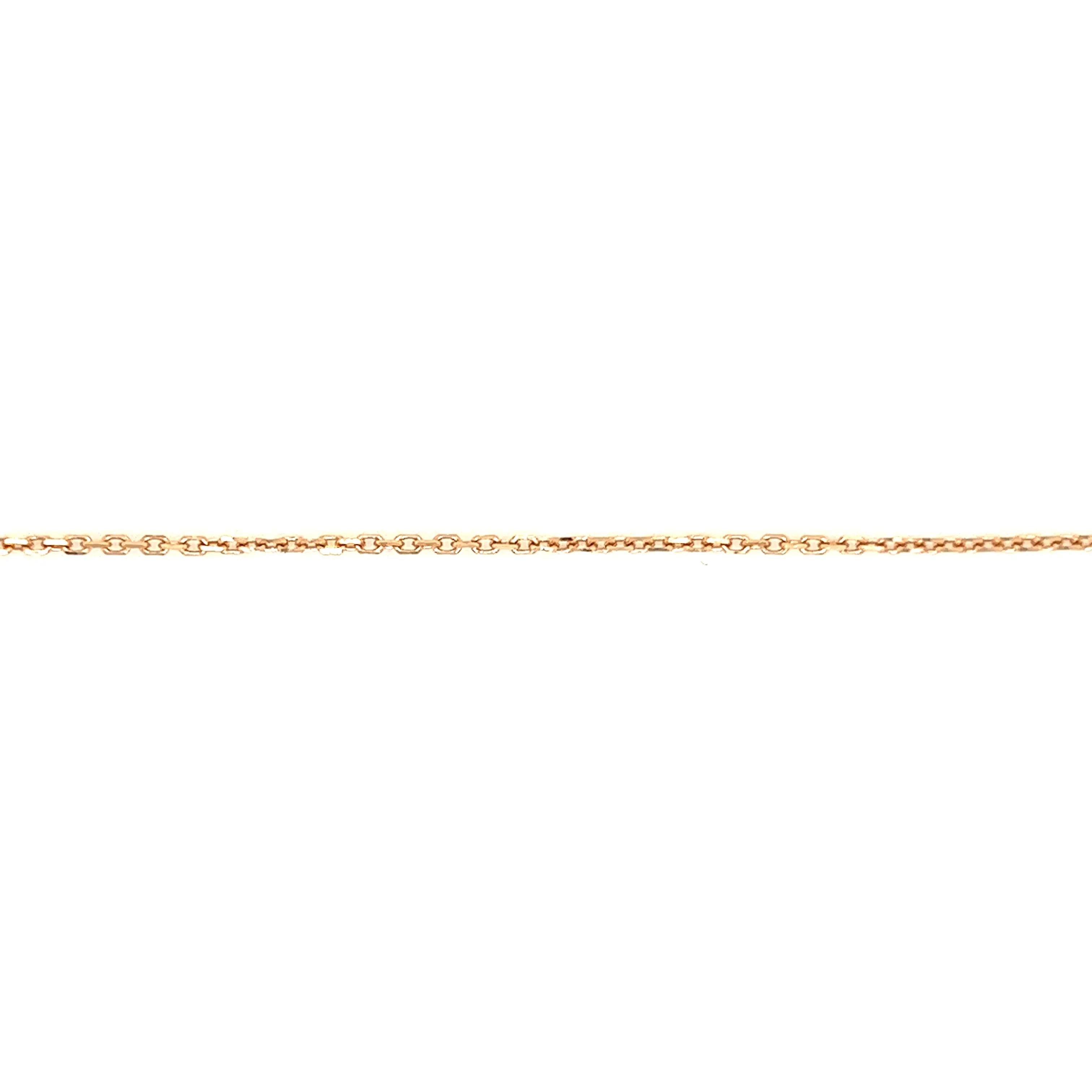 Cable Chain 1.15mm with 24in of Length in 14K Rose Gold