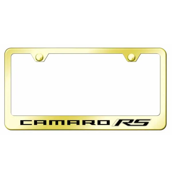 Camaro RS Stainless Steel Frame - Laser Etched Gold