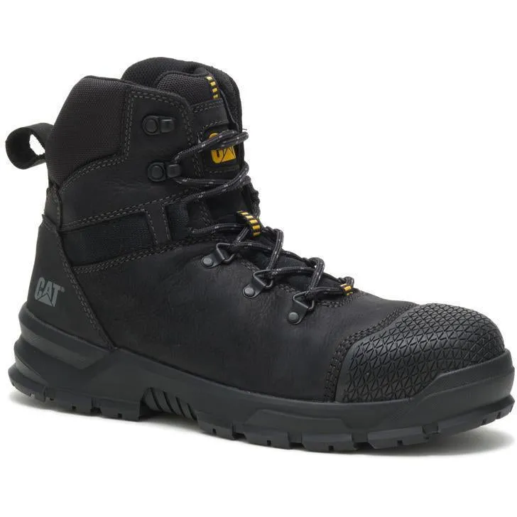 CAT Men's Accomplice X Steel Toe WP Work Boot - Black - P91329