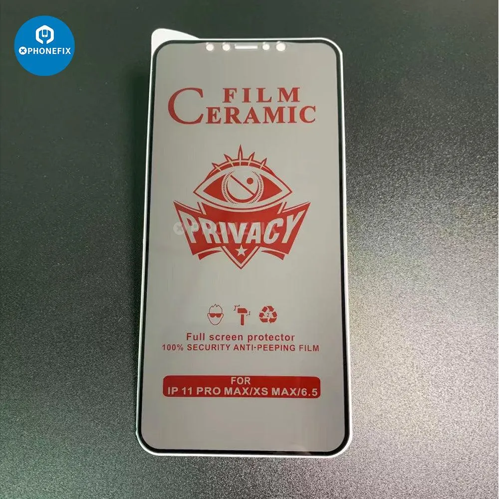 Ceramic Anti-shock Anti-Peeping Privacy Screen Protector iPhone X-15 Pro Max