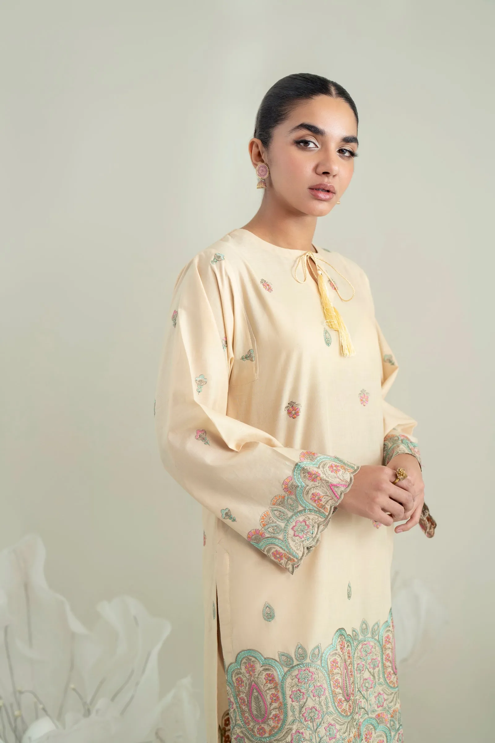 Cotton Lawn wider width Embroidery