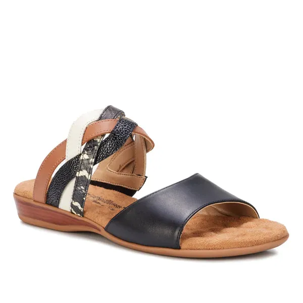 Cruz Sandal: Snake Print Multi Leather NEW I Walking Cradle