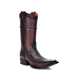 Cuadra Ostrich Craft Stitched Western Boot