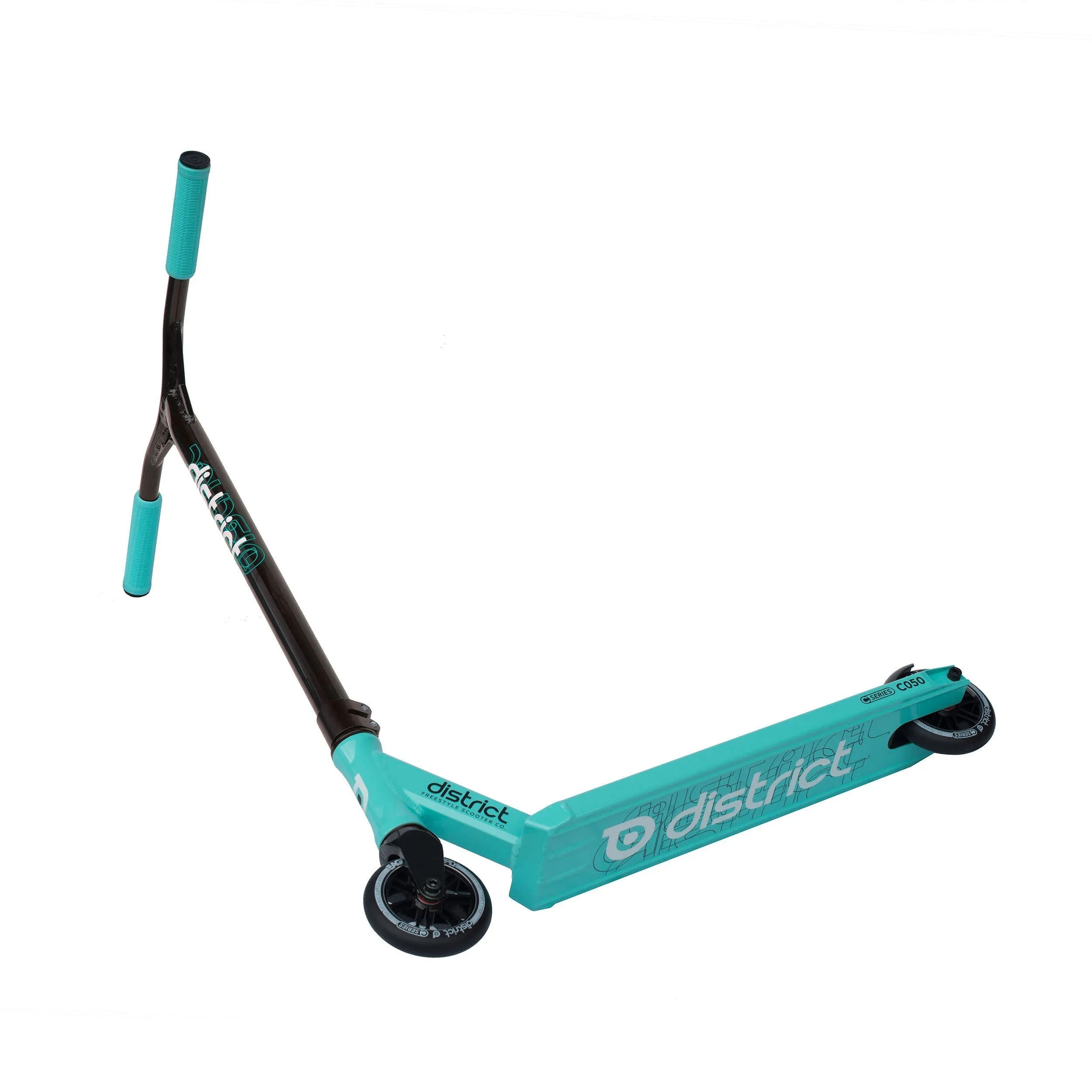 District Scooters C050 Complete Stunt Scooter, Black/Mint