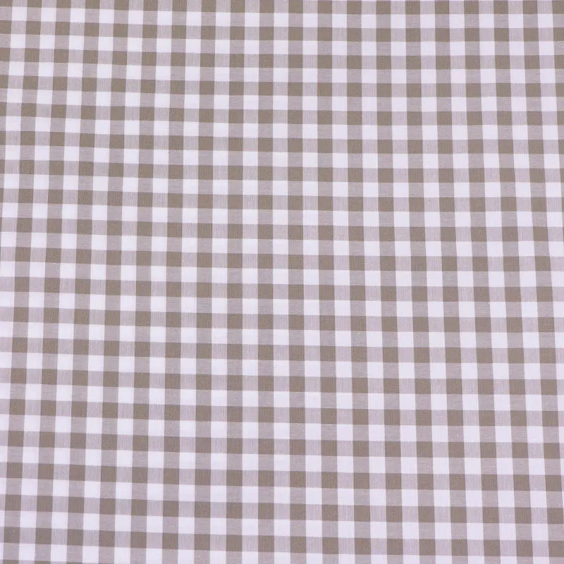 Dressmaking Cotton Gingham - Wide Width - Putty and White