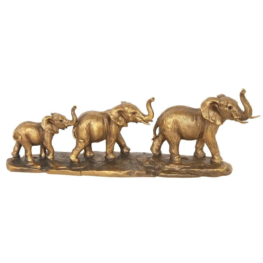 Elephant Family Statue