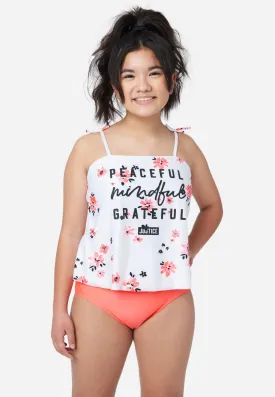 Floral Graphic Tankini Swim Set