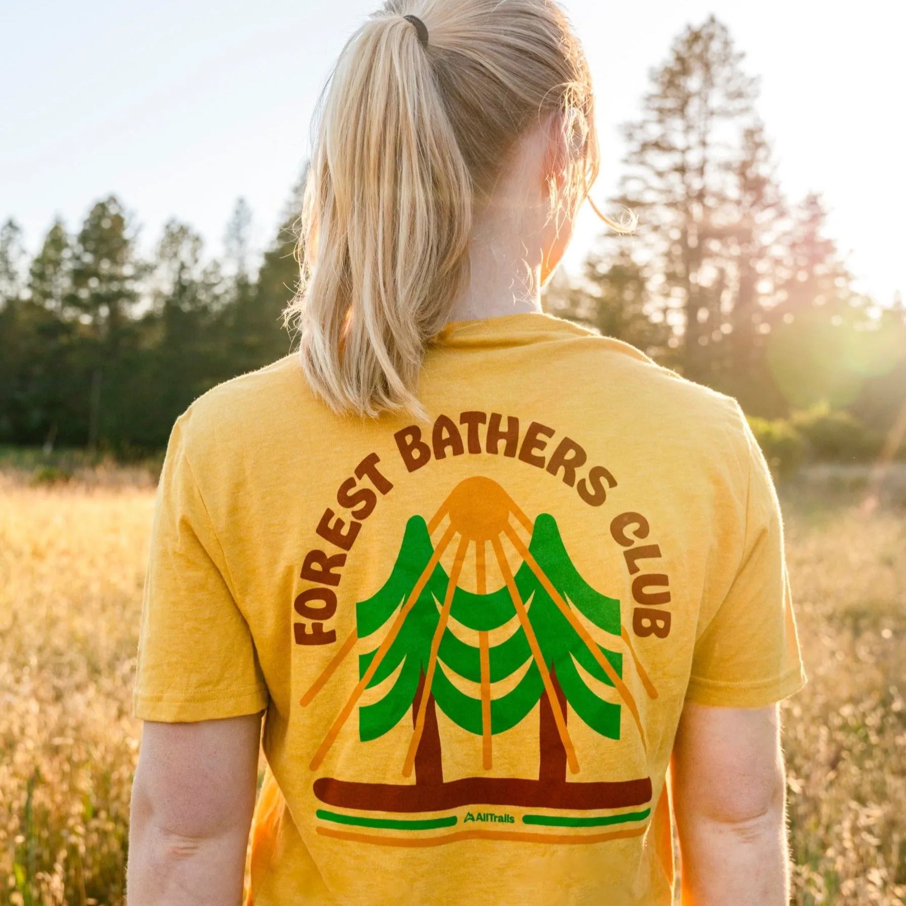 Forest Bathers Club Tee - Suncatcher Gold