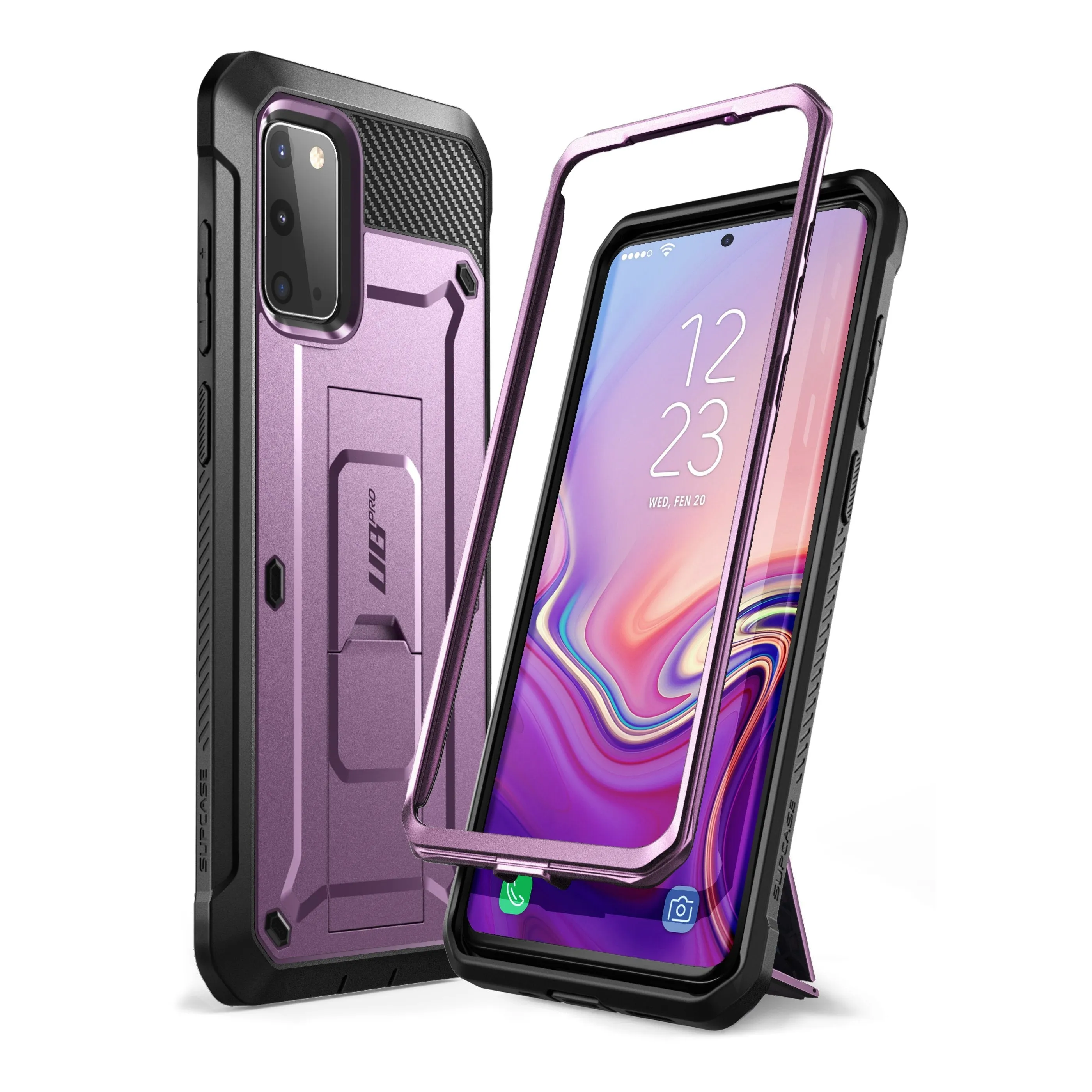 Galaxy S20 Unicorn Beetle Pro Rugged Case(open box)- Metallic Purple