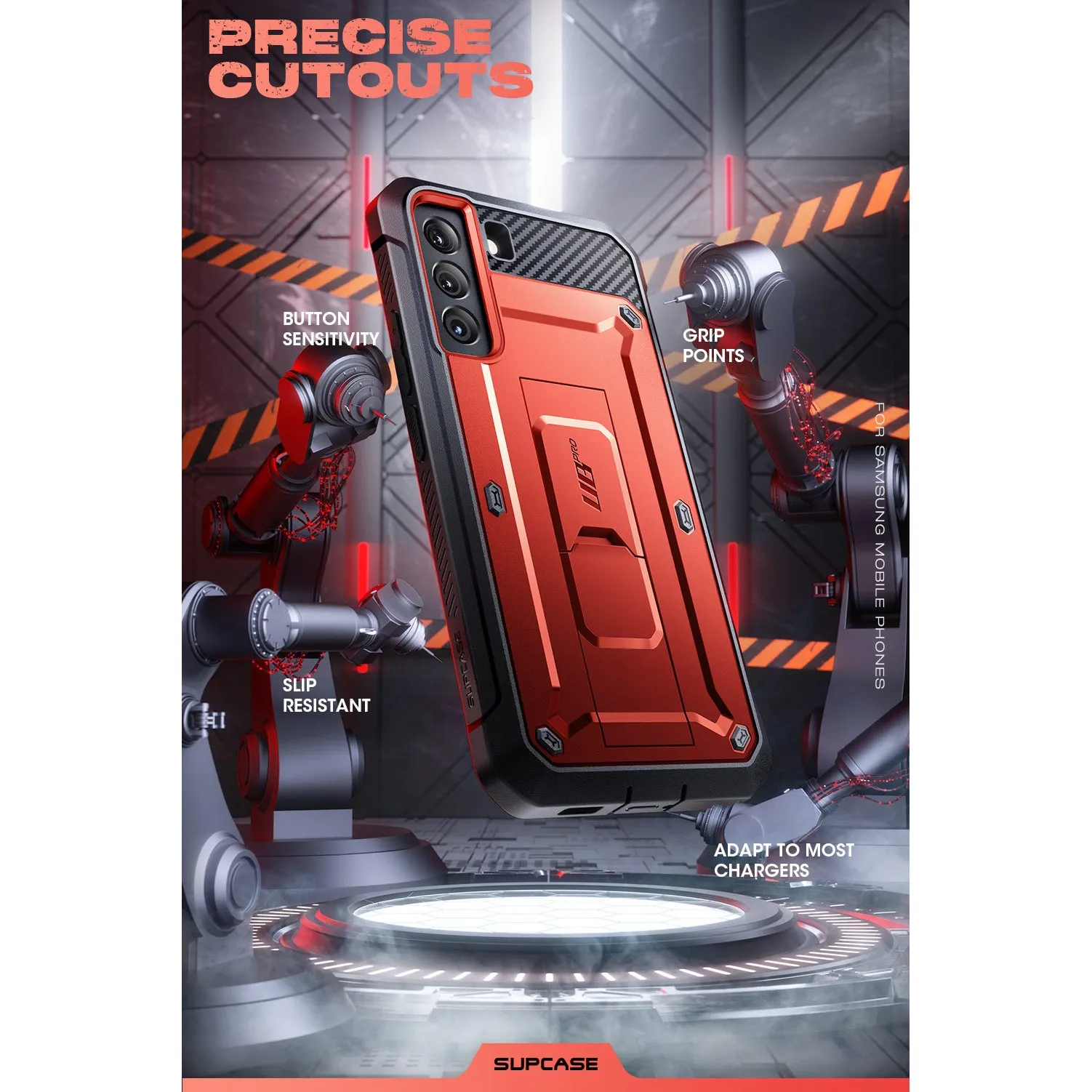 Galaxy S22 Unicorn Beetle PRO Rugged Case(open box)-Metallic Red