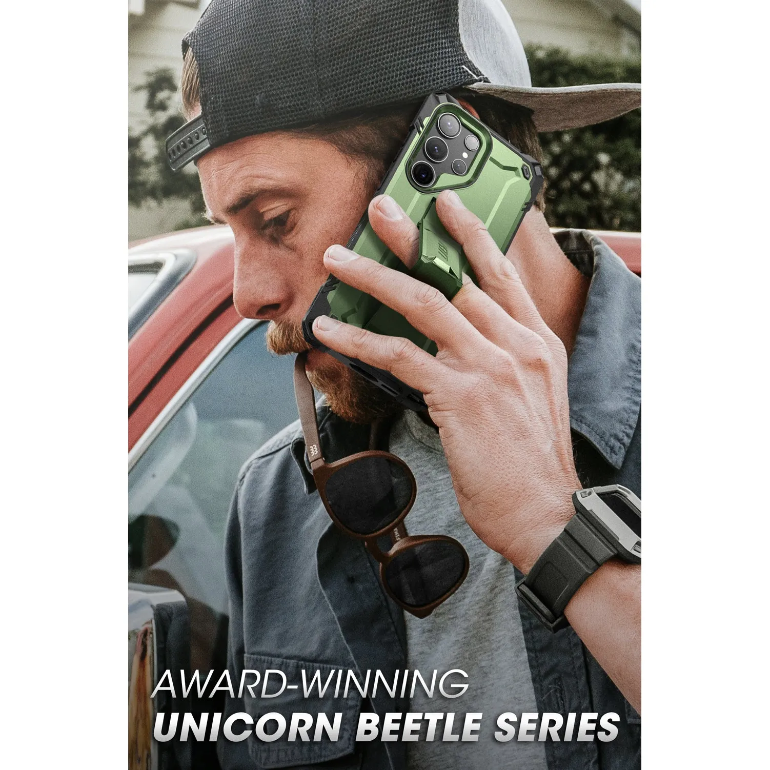 Galaxy S23 Ultra Unicorn Beetle Case-Dark Green