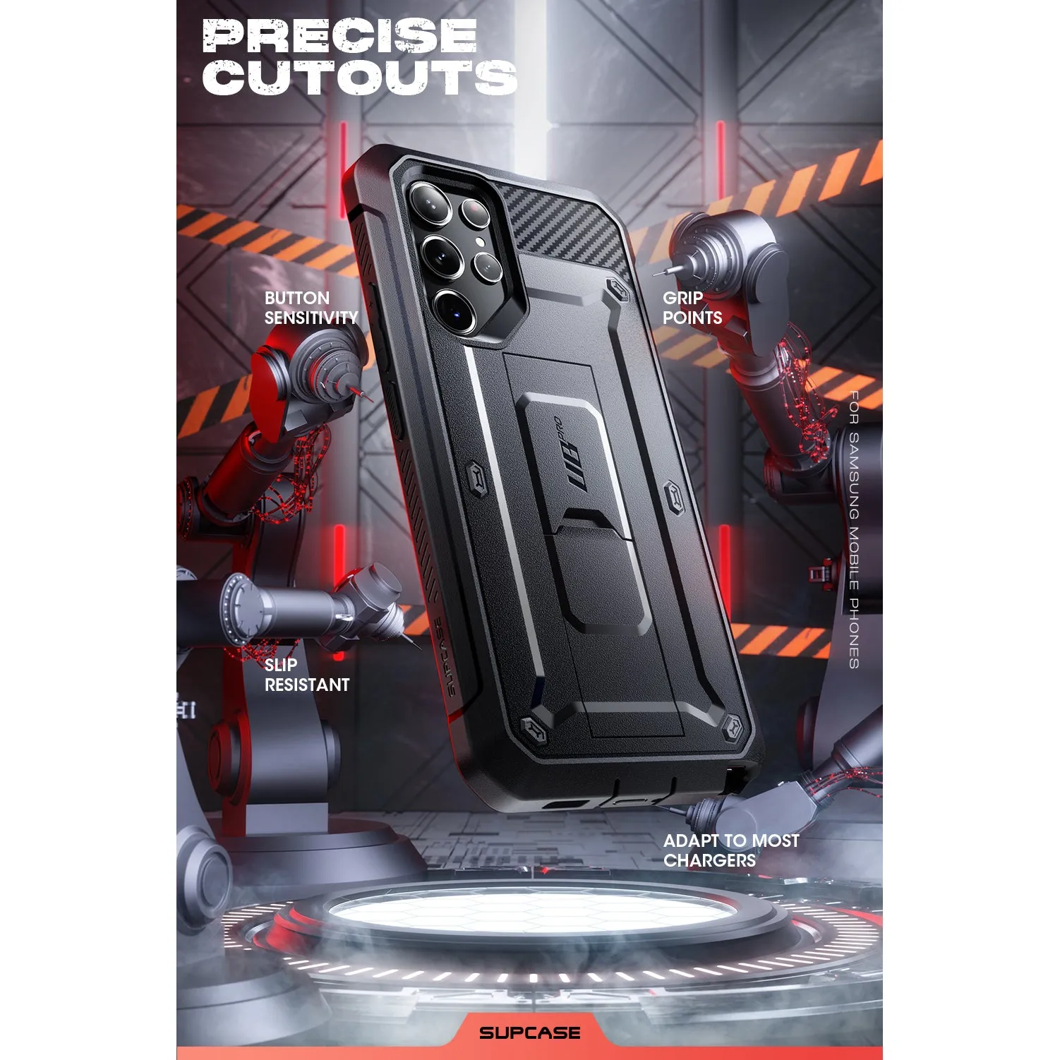 Galaxy S23 Ultra Unicorn Beetle PRO Screen Protector Case-Black