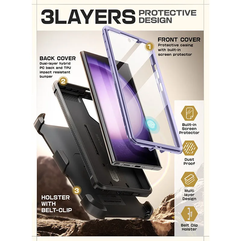 Galaxy S24 Ultra Unicorn Beetle PRO Rugged Case-Metallic Purple