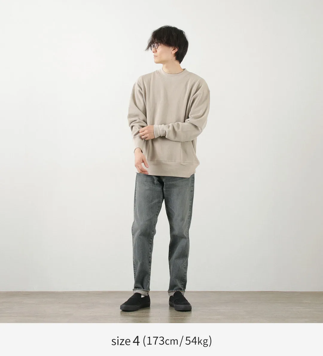 GICIPI / ORSO Crew Neck Ribbed Long Sleeve Milano Rib Knit Sewn