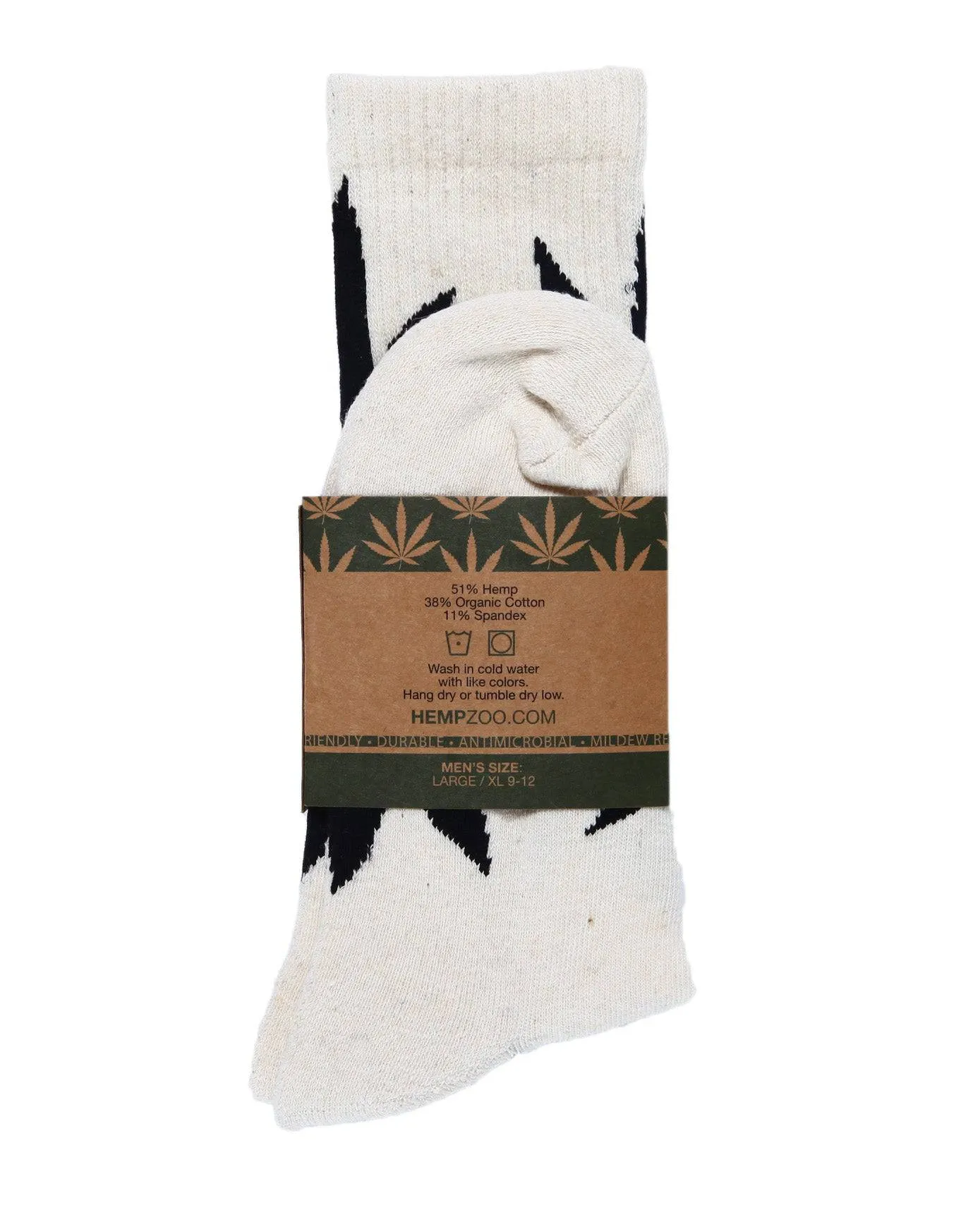 HEMP LEAF CREW SOCKS