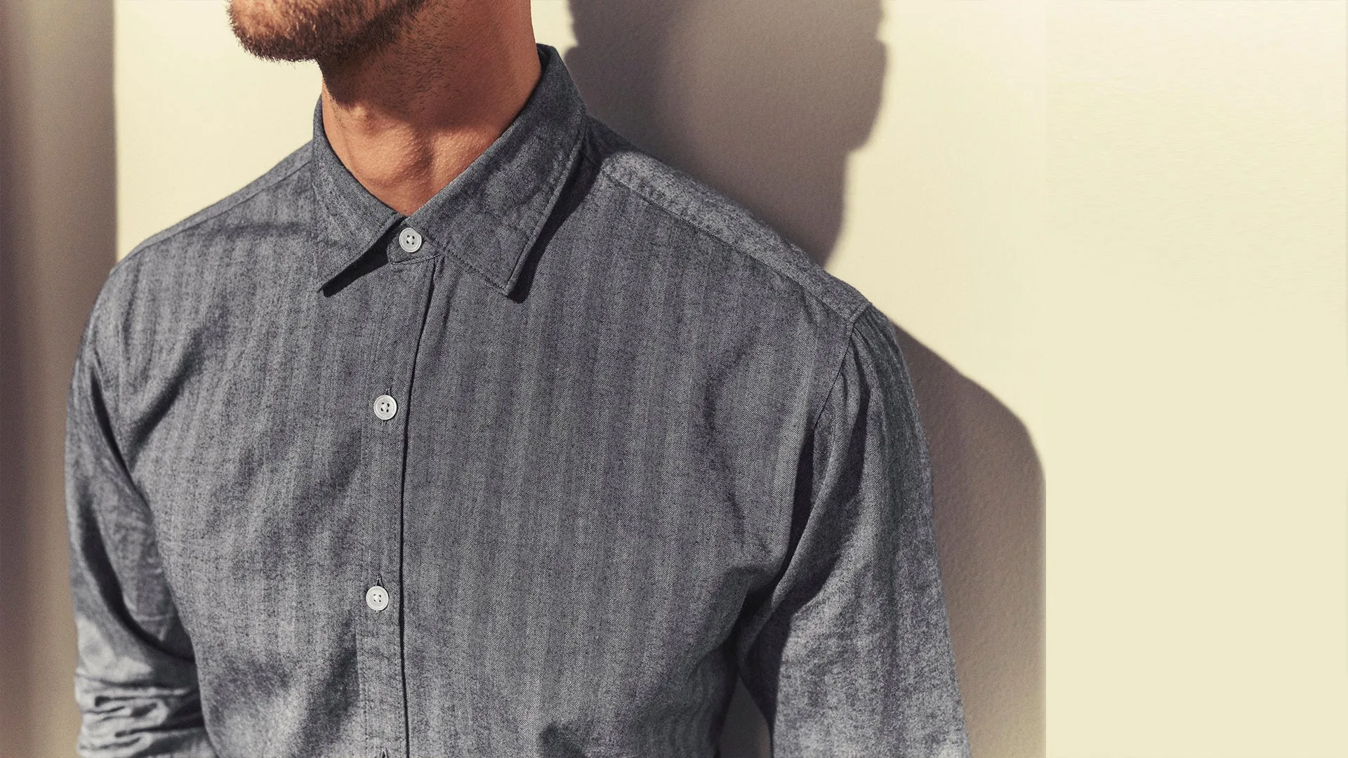 Herringbone Shirt In Blue